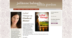 Desktop Screenshot of juliannebalmain.com